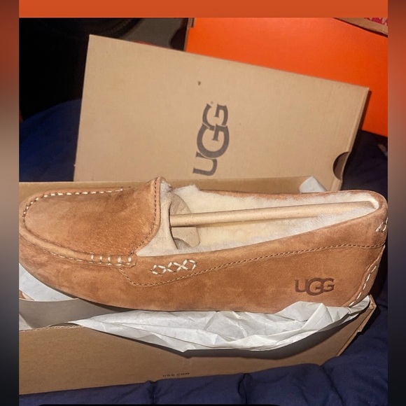UGG Shoes - UGG Ansley Tan Moccasins Women's Footwear